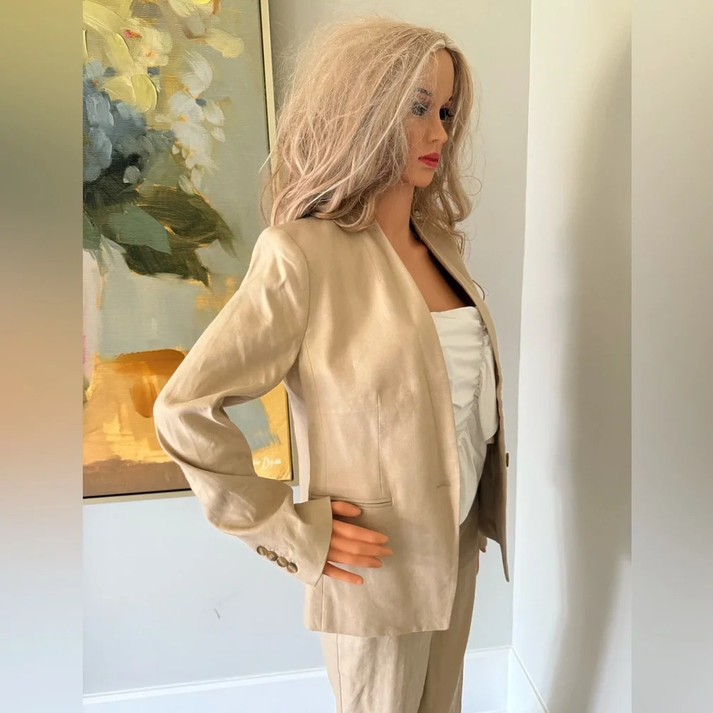 NWT Never Worn Suit by Ann Taylor — Beige Tan Stylish Look! - Picture 3 of 16
